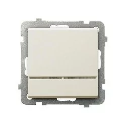 Ospel Sonata ecru łącznik jednobiegunowy ŁP-1RS/m/27 ŁP-1RS/m/27 - Wyłączniki światła i elektryczne - miniaturka - grafika 1