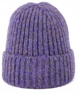 Czapki damskie - Szaleo GRUBA czapka Melange beanie cz22261-4 - miniaturka - grafika 1