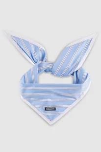 Wielofunkcyjny foulard z elastycznej popeliny w paski - Apaszki i szaliki damskie - miniaturka - grafika 1