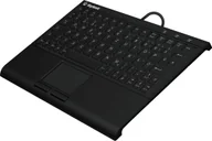 Klawiatury - KeySonic KSK-3211ELU (DE) klawiatura USB QWERTZ Niemiecki Czarny 60963 - miniaturka - grafika 1
