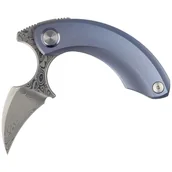 Noże - Nóż składany Bestech Strelit Blue Stonewashed Titanium, Damascus by Ostap Hel (BT2103I) - miniaturka - grafika 1