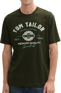 Koszulki męskie - Koszulka Męska Tom Tailor 1037735 Khaki XXL - miniaturka - grafika 1