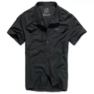 Brandit Koszula z Krótkim Rękawem Roadstar 1/2 Czarna - 4XL - Koszule męskie - miniaturka - grafika 1