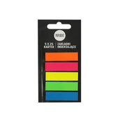 Gadżety  do biura - Paperdot, Zakładki indeksujące 5 kolorów - miniaturka - grafika 1