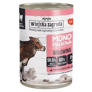 Wiejska Zagroda Monobiałkowa Wołowina dla kotów 400g puszka - Mokra karma dla kotów - miniaturka - grafika 1