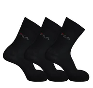 Skarpetki męskie - Fila Unisex F9630 skarpety uniwersalne (zestaw 3 szt.) czarny czarny 35-38 - miniaturka - grafika 1