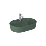 Umywalki - ELITA BABETTE 62 UMYWALKA CERAM FOREST GREEN MATT 146043 - miniaturka - grafika 1