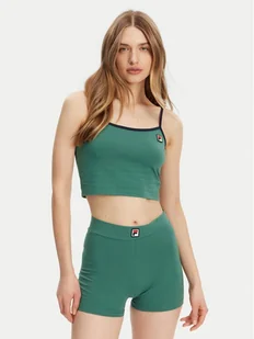 Fila Top Lissey FAW1028 Zielony Cropped Fit - Koszulki i topy damskie - miniaturka - grafika 1