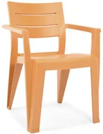 Fotele i krzesła ogrodowe - Keter Krzesło ogrodowe fotelowe JULIE - orange - miniaturka - grafika 1