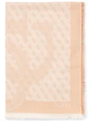 Apaszki i szaliki damskie - GUESS Damski tkany szalik Kobiety brązowy wzorzysty, ONE SIZE - miniaturka - grafika 1