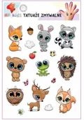 Pedagogika i dydaktyka - Tatuaże zmywalne dla dzieci Wesołe zwierzątka 1 - miniaturka - grafika 1