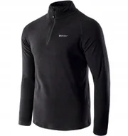 Bluzy męskie - Polar męski Dilaso Hi-Tec czarny rozmiar XXXL - miniaturka - grafika 1