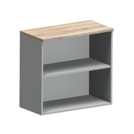 Regały - Nadstawka N-80-2 SILVER DĄB SONOMA + SZARA PLATYNA - miniaturka - grafika 1