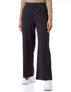 Spodnie damskie - ICHI IHKATE SUS Wide PA2 damskie spodnie rekreacyjne, 194008/czarne, L - grafika 1