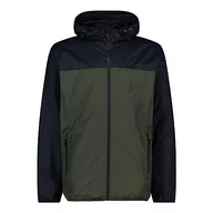 Kurtki męskie - CMP - męska kurtka przeciwdeszczowa z kapturem, Oil Green, 52 - miniaturka - grafika 1