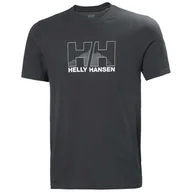 Koszulki męskie - Męska Koszulka z krótkim rękawem HELLY HANSEN NORD GRAPHIC T-SHIRT 62978_981 – Czarny - miniaturka - grafika 1