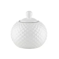 Cukiernice - Cukiernica ceramiczna Tiffany Platinum 300 ml biały - miniaturka - grafika 1
