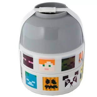 Okrągłe Pojemniki Na Lunch Bento Minecraft - Lunch boxy - miniaturka - grafika 1