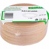 Naczynia i sztućce jednorazowe - Małe talerzyki papierowe kraftowe jednorazowe ekologiczne 15cm 100szt - miniaturka - grafika 1