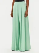 Spodnie damskie - BOSS Spodnie palazzo Tetosa 50540618 Zielony Relaxed Fit - miniaturka - grafika 1