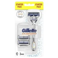 Maszynki do golenia i wkłady - Gillette maszynka do golenia + 3 głowice Skinguard - miniaturka - grafika 1