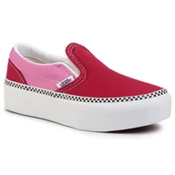 Trampki damskie - Vans Tenisówki Classic Slip-On P VN0A3TL1WVX1 (2-Tone)Chlpepr/Fchsiapnk - miniaturka - grafika 1
