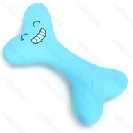 Zabawki dla psów - Wesoła kość gumowa zabawka dla psa gryzak z dźwiękiem 13.5x7.5x3cm - miniaturka - grafika 1