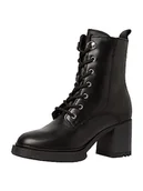 Botki damskie - Tamaris Damskie botki 1-1-25279-41, czarna skóra, 39 EU - miniaturka - grafika 1