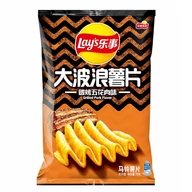 Chipsy - Chipsy Lay's Big Wave Grilled Pork Charcoal Grillowana Wieprzowina 70g - miniaturka - grafika 1