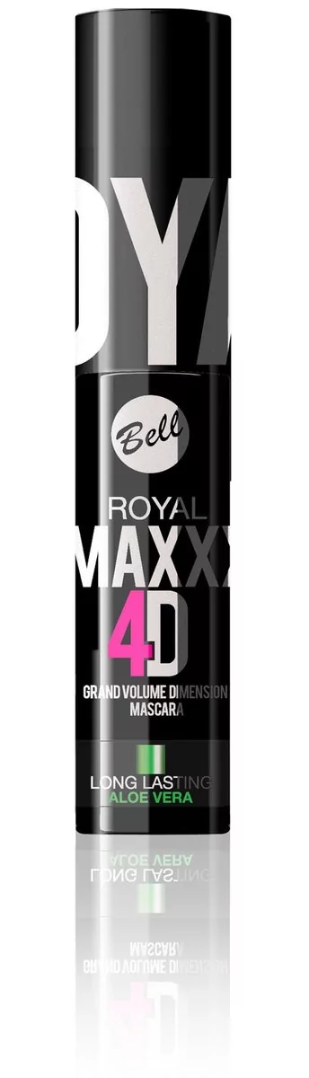 Bell tusz do rzęs maksymalnie zwiększający objętość Royal Maxxx 4D czarny nr 01 9ml
