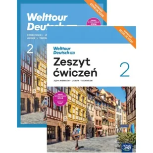 Pakiet: Welttour Deutsch neu 2. Podręcznik i zeszyt ćwiczeń do języka niemieckiego dla liceum ogólnokształcącego i technikum. Edycja 2024 - Książki do nauki języka niemieckiego Pakiet: Welttour Deutsch neu 2. Podręcznik i zeszyt ćwiczeń do języka niemieckiego dla liceum ogólnokształcącego i technikum. Edycja 2024 - Książki do nauki języka niemieckiego - miniaturka - grafika 1