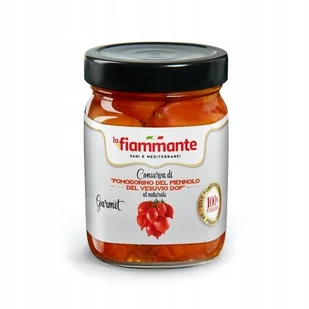 Pomodorini del Piennolo del Vesuvio DOP Fiammante 340g Włoski Smak Gourmet - Pasztet i przetwory mięsne - miniaturka - grafika 1