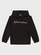 Odzież sportowa dziecięca - Champion Bluza Script Logo 305818 Czarny Regular Fit - miniaturka - grafika 1