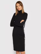 Sukienki - DKNY Sport Sukienka dzianinowa DP1D4486 Czarny Regular Fit - miniaturka - grafika 1