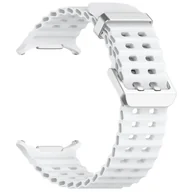 Akcesoria do smartwatchy - opaska pasek bransoleta SMOOTHBAND Samsung Galaxy Watch ULTRA 47mm biała - miniaturka - grafika 1