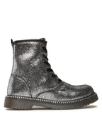 Buty dla dziewczynek - Nelli Blu Trapery CS102607-14 Srebrny - miniaturka - grafika 1