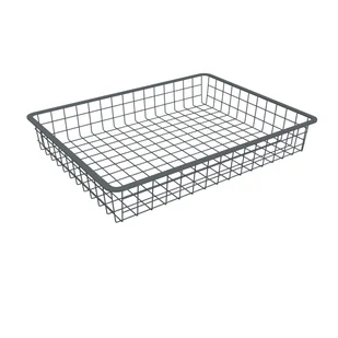 Kosz wysuwany druciany 535 x 410 x 85 mm antracytowy Integri 5907708115133 - Zawiasy, okucia i inne akcesoria - miniaturka - grafika 1