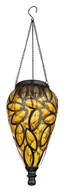 Lampy ogrodowe - Globo 36131A lampa solarna zewnętrzna  IP44 15x0,06W LED 3200K czarna/bursztynowa - miniaturka - grafika 1
