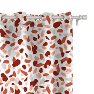 Zasłony - Zasłona SUMMER wzór SM32 | lastryko w odcieniach różu 150 x 240 cm tkanina zaciemniająca - miniaturka - grafika 1