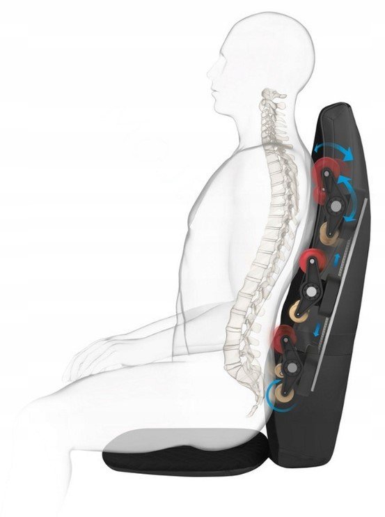 MEDISANA mata masująca SHIATSU masażer rolkowy kręgosłupa Magic Comfort 824