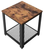 Ławy i stoliki kawowe - Industrialny Stolik Kawowy Z Półką D5-T52 - miniaturka - grafika 1