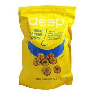 Okrągłe chipsy bananowe z czarnym pieprzem Round Banana Chips Mari Deep 794g - Chipsy - miniaturka - grafika 1