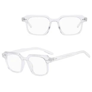 Okulary Nerdy zerówki do komputera z filtrem BLUE LIGHT STL22G transparentne + akcesoria - Okulary korekcyjne, oprawki, szkła - miniaturka - grafika 1
