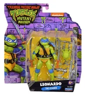 Figurki dla dzieci - Wojownicze Żółwie Ninja Movie Mutatnt Mayhem podstawowa figurka akcji LEONARDO BASIC FIGURE - miniaturka - grafika 1