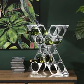 Stojaki na wino - Dekoria.pl Dekoria.pl Stojak na wino Ray 51cm 48 x 12 x 51 cm 006-853 - miniaturka - grafika 1