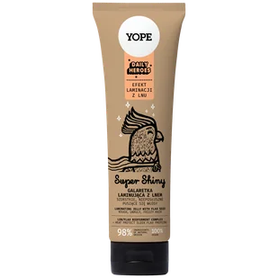 Yope Daily Heroes Super Shiny, galaretka laminująca do włosów z lnem, 140 ml - Odżywki do włosów - miniaturka - grafika 1