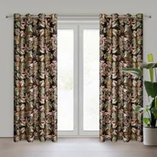 Zasłony - Eurofirany, Zasłony Maroko, Czarny, 140x250 - miniaturka - grafika 1