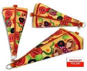 Piórniki - Warta Piórnik szkolny WAR-670 trójkątny Pizza - miniaturka - grafika 1