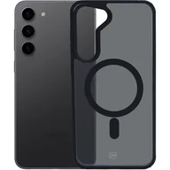 Etui i futerały do telefonów - Etui 3MK Smoke MagCase do Samsung Galaxy S23 5G Czarny transparentny - miniaturka - grafika 1