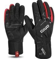 Rękawiczki rowerowe - GIYO Rękawiczki Rowerowe z Długimi Palcami Zimowe Komfort do 2 stopni WODOODPORNE XL - miniaturka - grafika 1